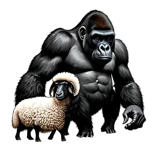 Gorilla And Lost Sheep