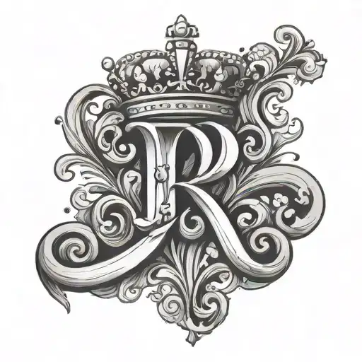 The Letter R With A Tiara