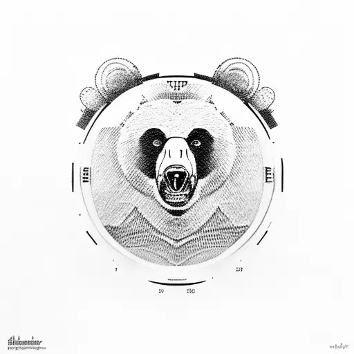 Bear Clock And Nordic