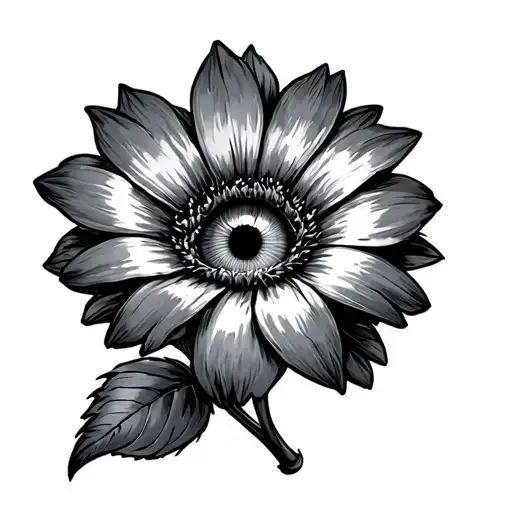 Flower With Crying Eye In The Middle
