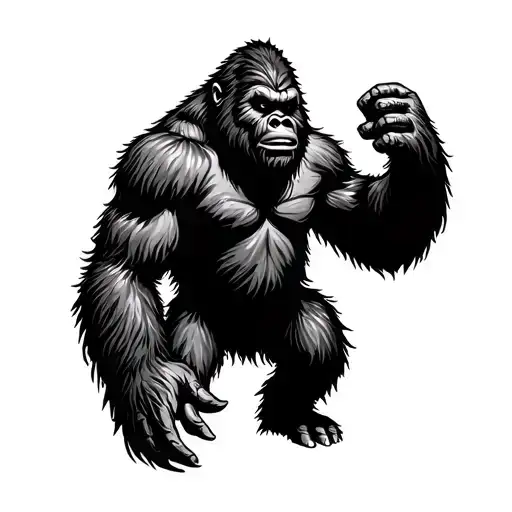 Bigfoot Black And Gray