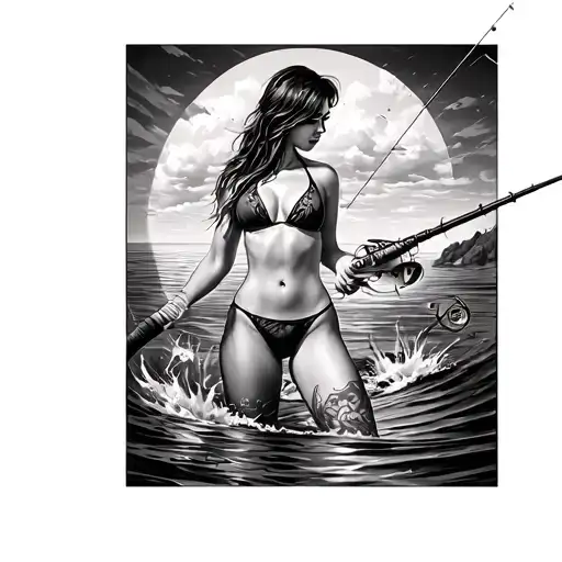 Bikini And Fishing