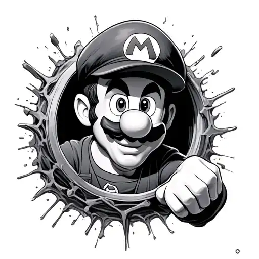 Luigi Trapped Inside Painting