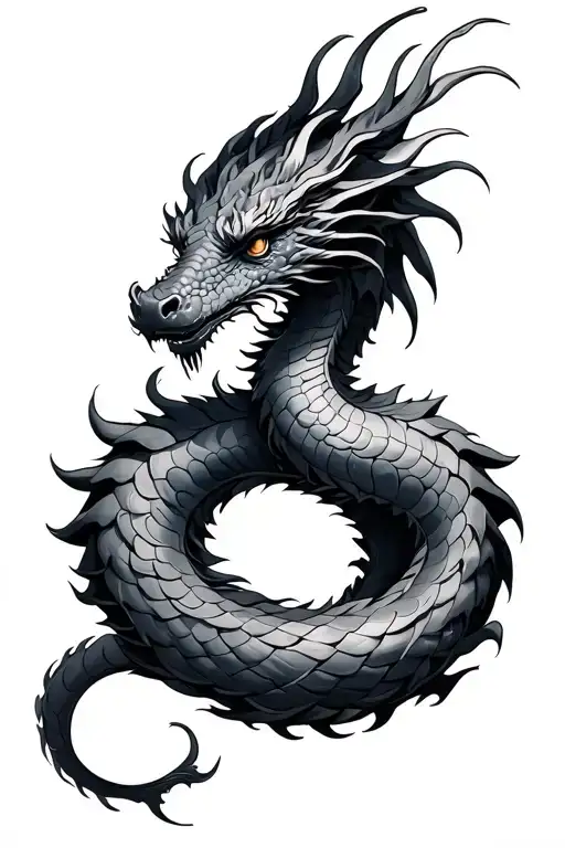Dragon Coiled