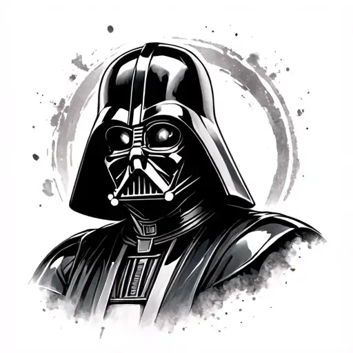 Death Vader With Camera Lens Surrounded