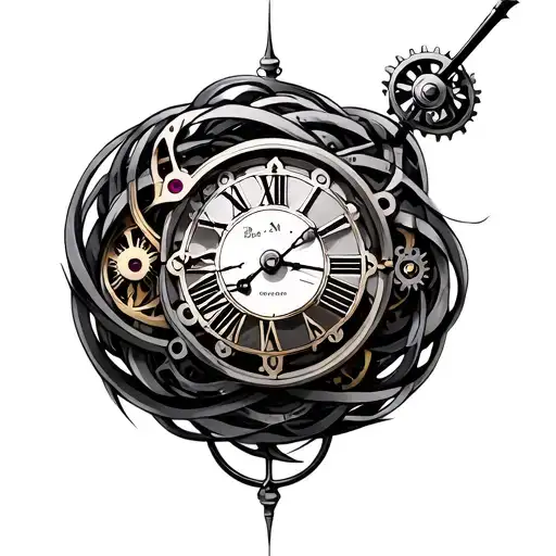 Clock Mechanism Intertwined