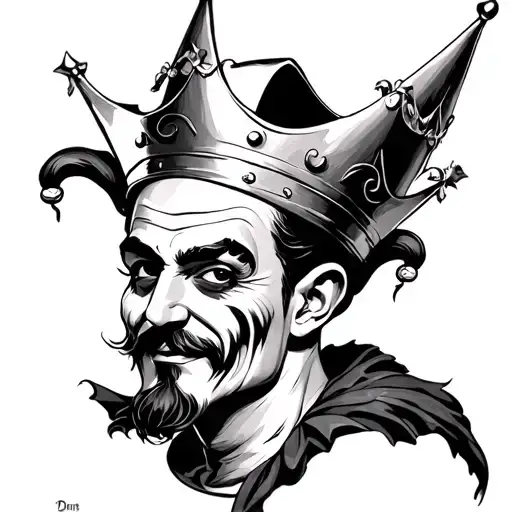 A Jester With A Four Pointed Crown