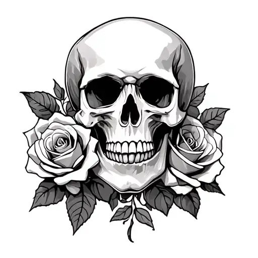 Skull And Roses