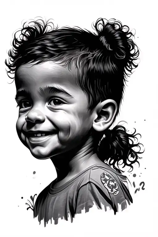 Artistic Happy Kid With Autism Awareness