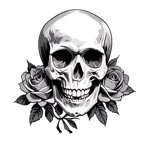 Skull And Roses Angeles