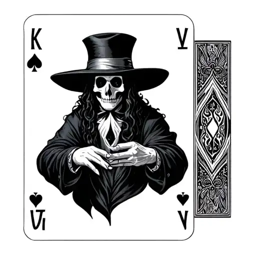 Riks Taker Having Hope And Playing Cards