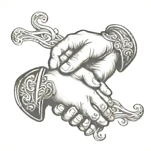 Handshake Symbolizing Respect And Friendship