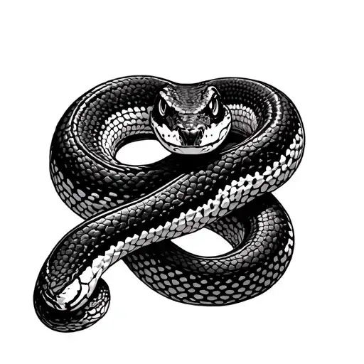 Carpet Python Coiled