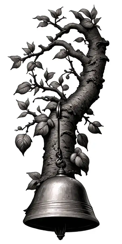 Add Bell Hanging From A Tree