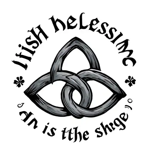 Irish Blessing In Irish Knot Shape