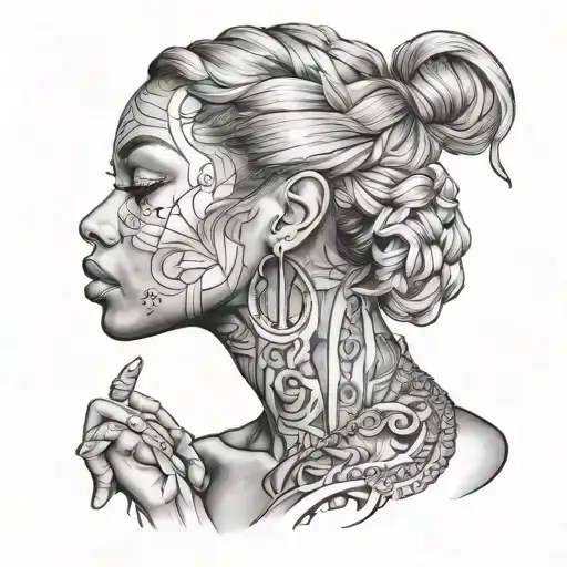 Black Women Struggling Looking