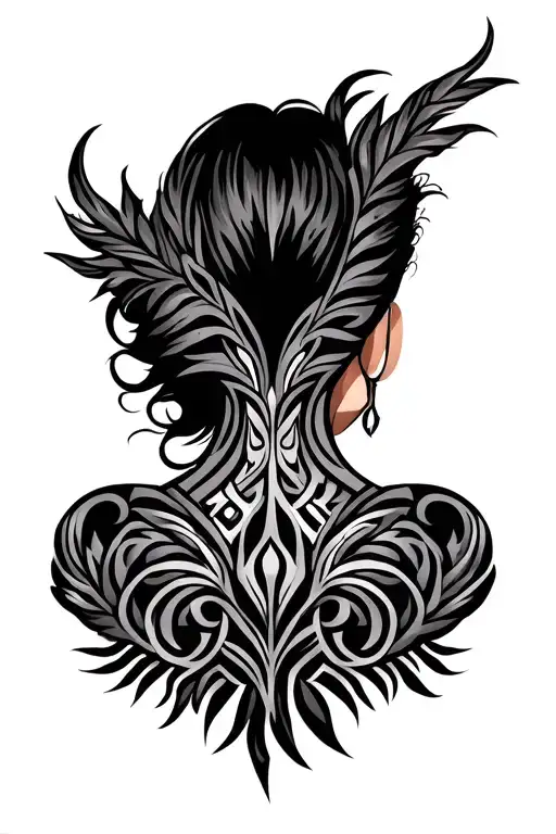 Maori Tribal Back