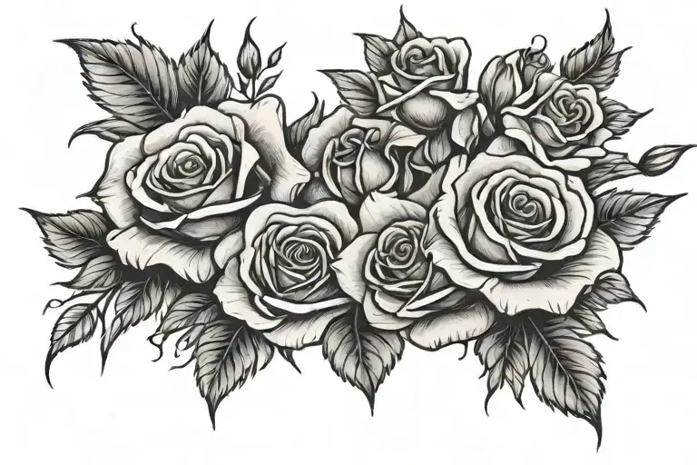 Sentence With Roses Growing