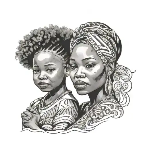 Black South African Women Helping Kids