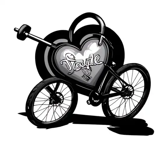 Heart Barbell Bike