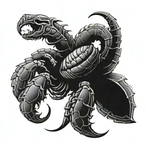 Scorpio In Gothic Style