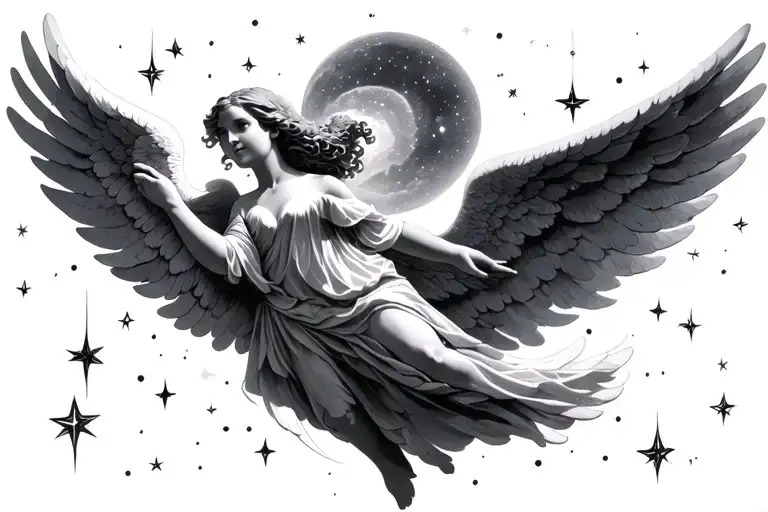 Angels In The Sky Filled With Stars