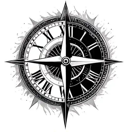 Half Clock Half Compass