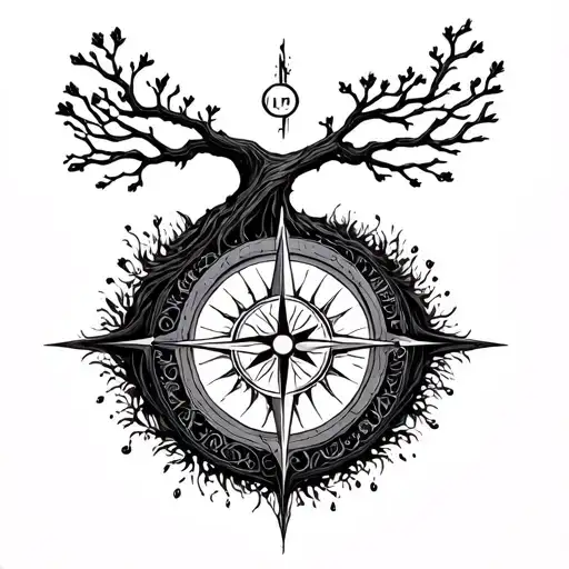 Tree Of Life Dna Strand Compass