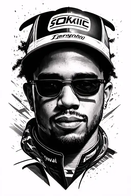 Half Sleeve Tattoo Formula 1 Inspired Lewis Hamilton And Montreal Race Track