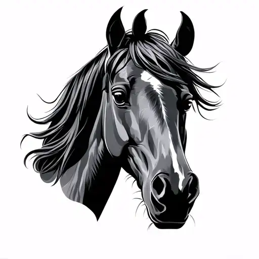 Horse Named Captain Simple