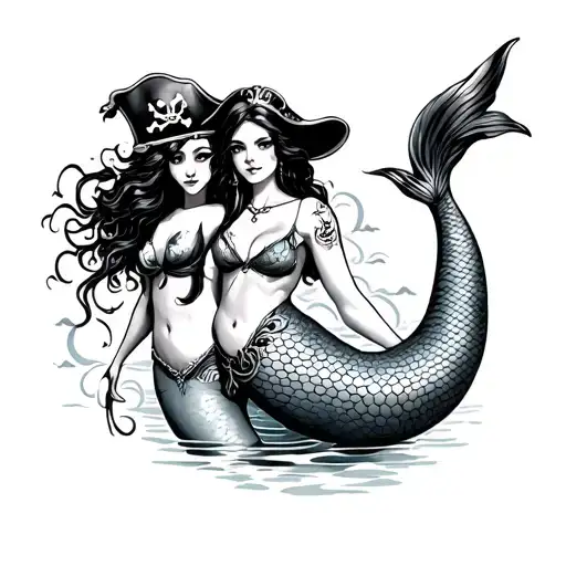 Pirate And Mermaid