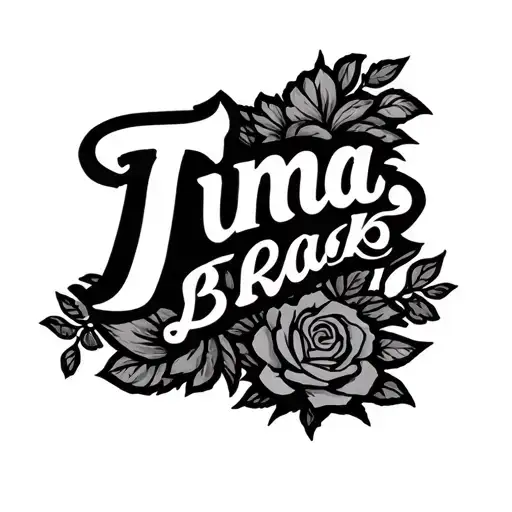 Tramp Stamp That Says Tina