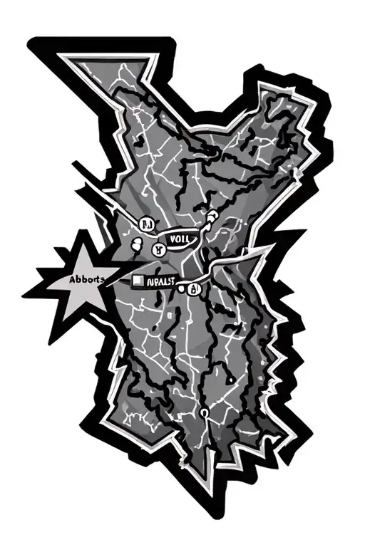 Abbots World Marathon Location Logo In A Star