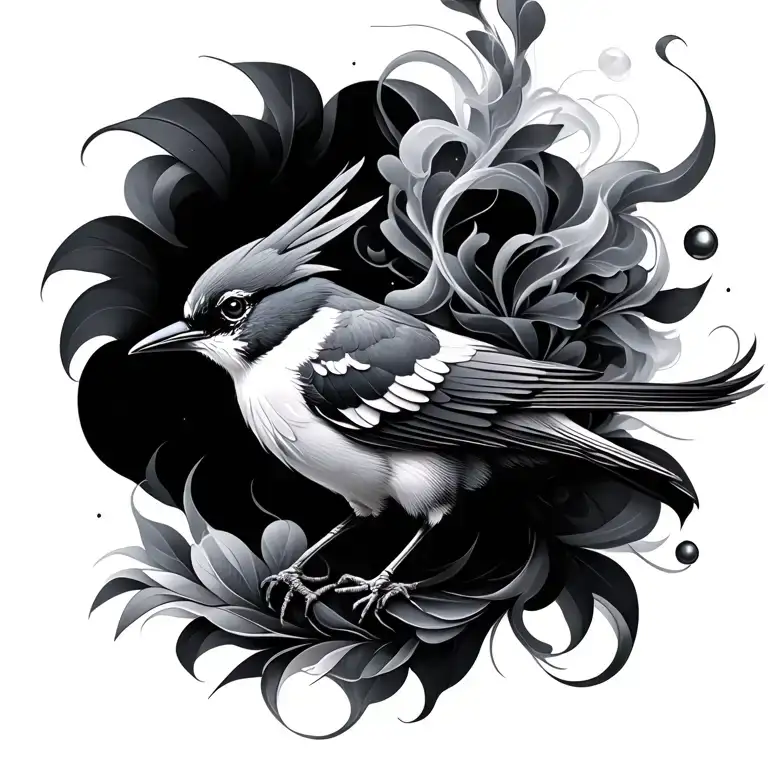 Feminine Smoke Phenoix Bird