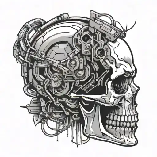 Cyberpunk Skull