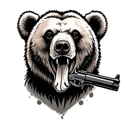 Bear With Shotgun