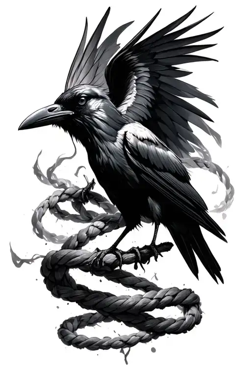 Breaking Rope Transformation Into Smoky Raven