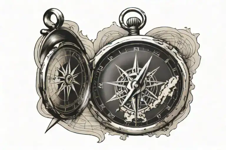 Compass With Map