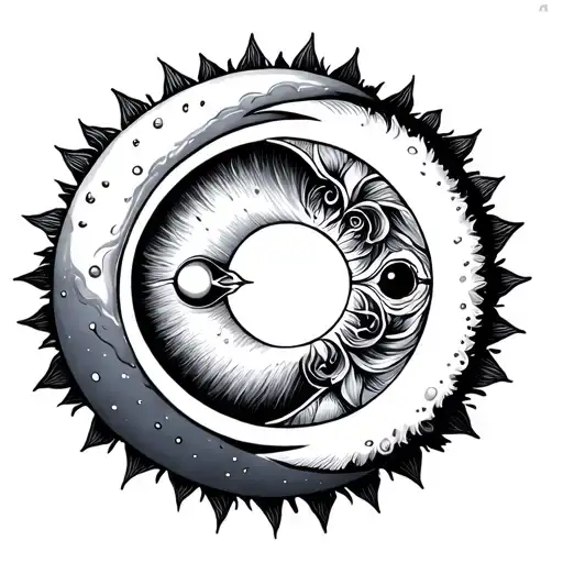Sun And Moon Intertwined