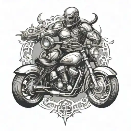 Infinite Gemotria And Evil-faced Motorcycles