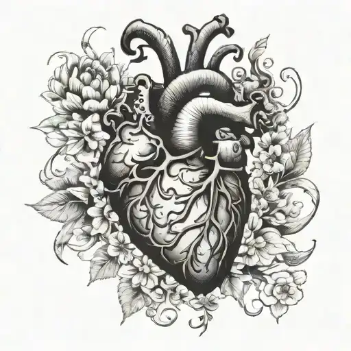 Blackened Heart With Life Growing