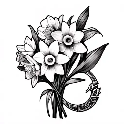 Daffodil Bouquet Aries Pisces Zodiac Sign Incorporated