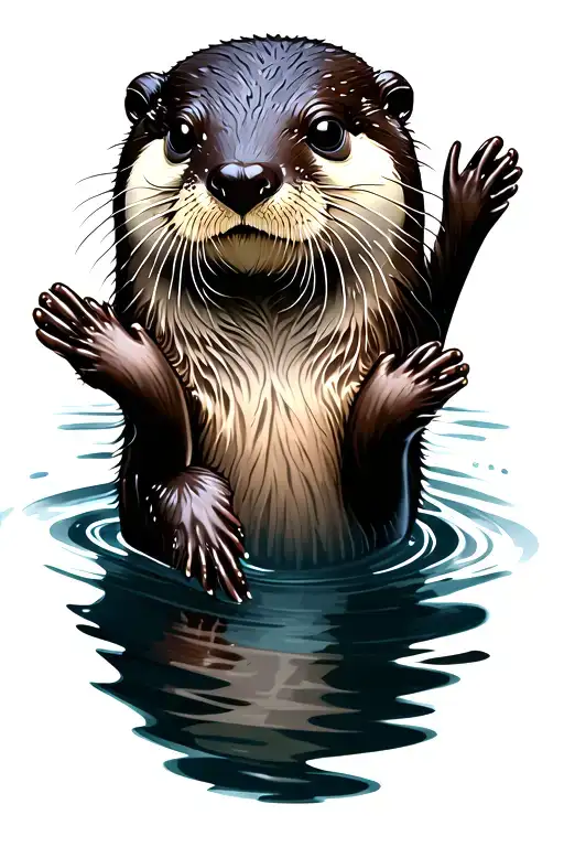 Otter Swimming