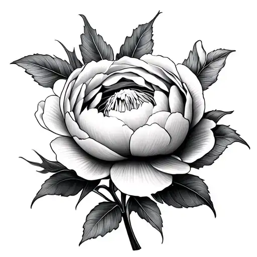 Realism Detailed Peony Flower