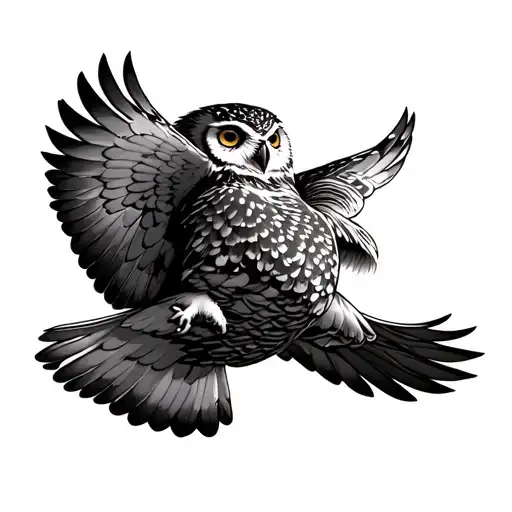 Owl Flying