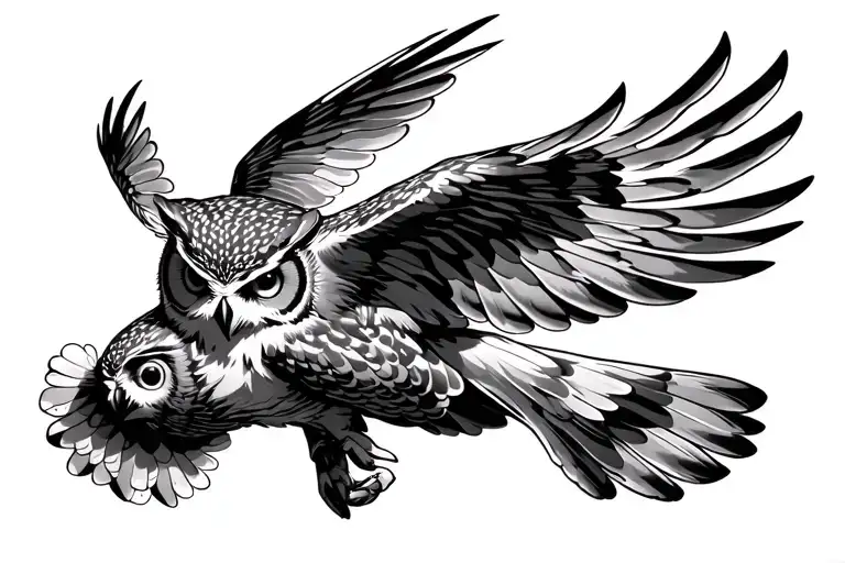 Owl Flying