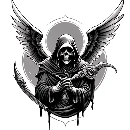 Grim Reaper With Wings