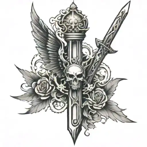 Devil Winged Broken Sword