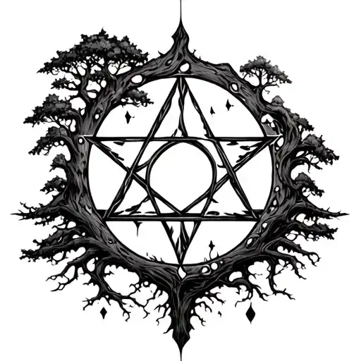 Trees Pentagrams