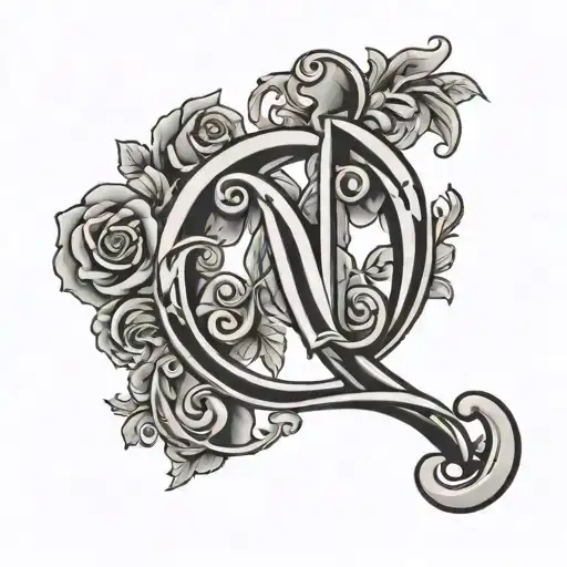 C And N Letter Together